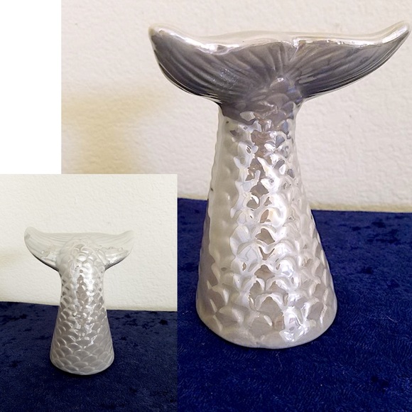 CERAMIC MERMAID TAIL NWT GRAY - Picture 9 of 9